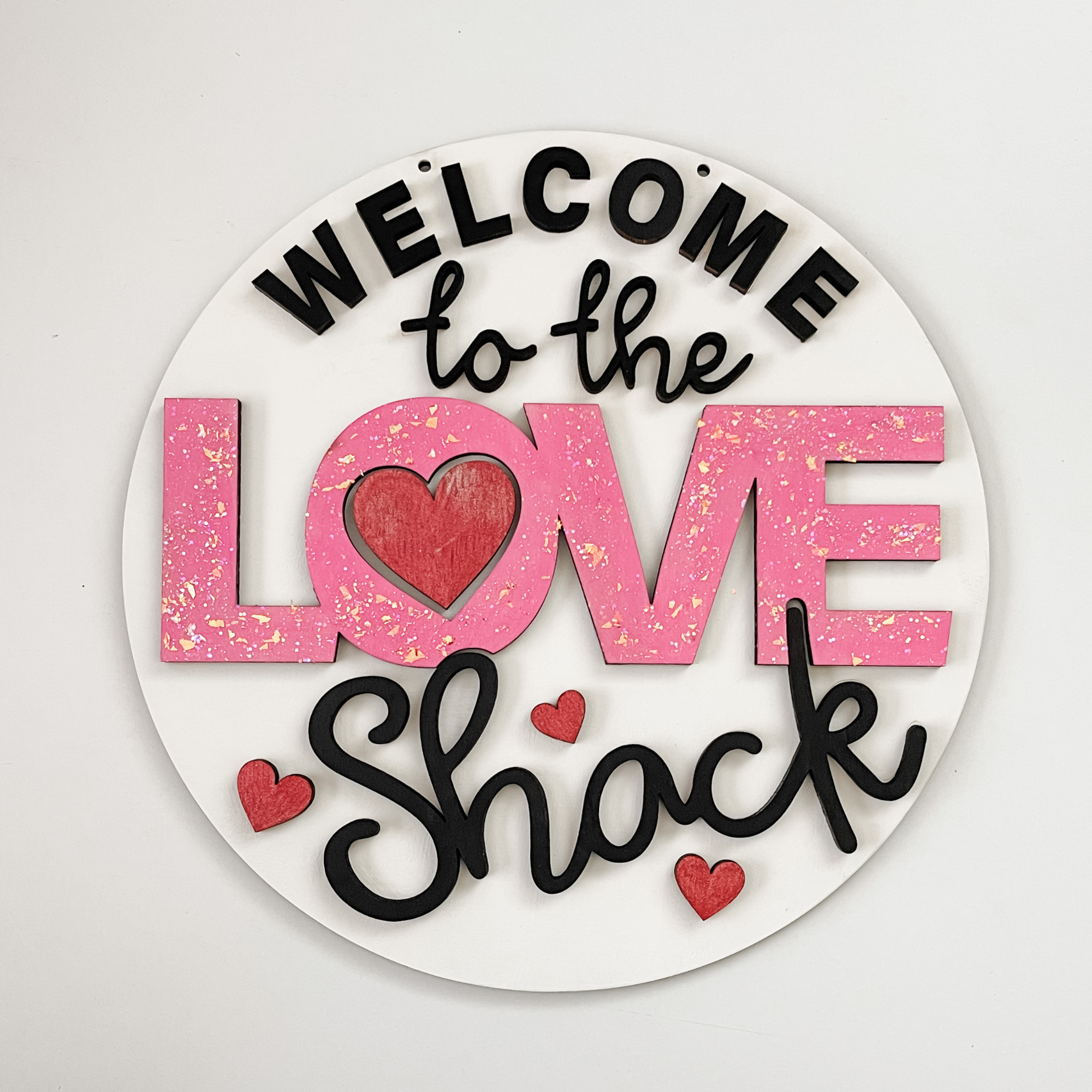 Love Shack Door Hanger - sample