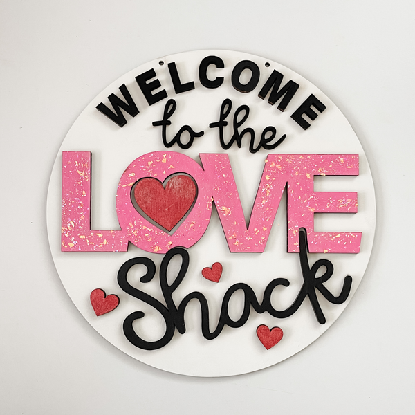 Love Shack Valentine's Day Door Hanger