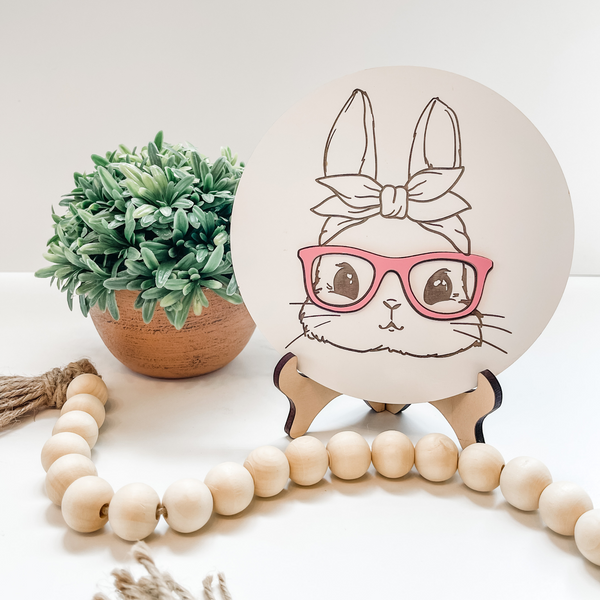Bunny Rabbit with Glasses
