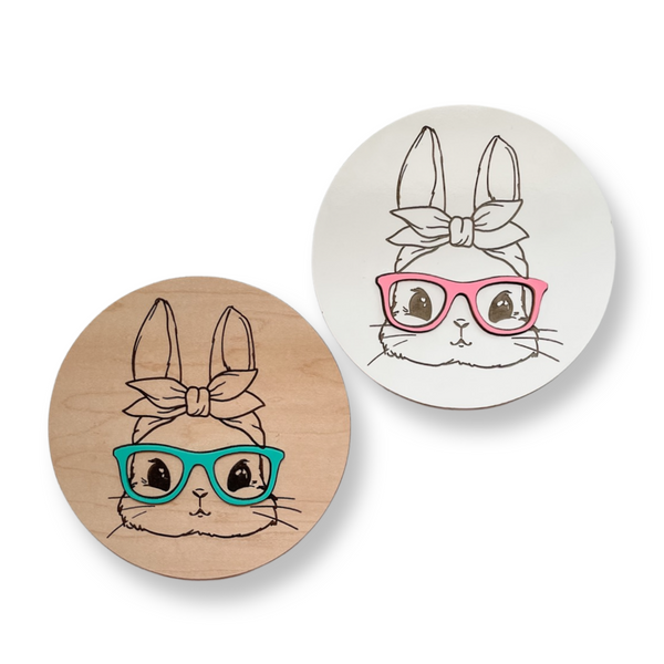 Bunny Rabbit with Glasses