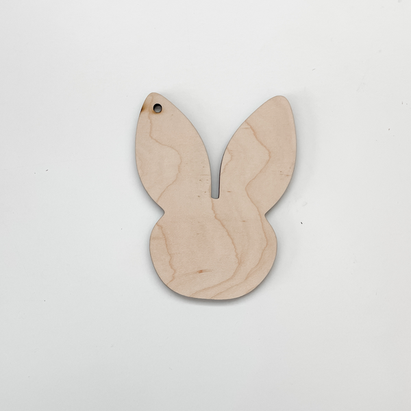 Easter Bunny Head Gift Tag Blank
