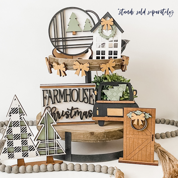 Farmhouse Christmas Tiered Tray Kit