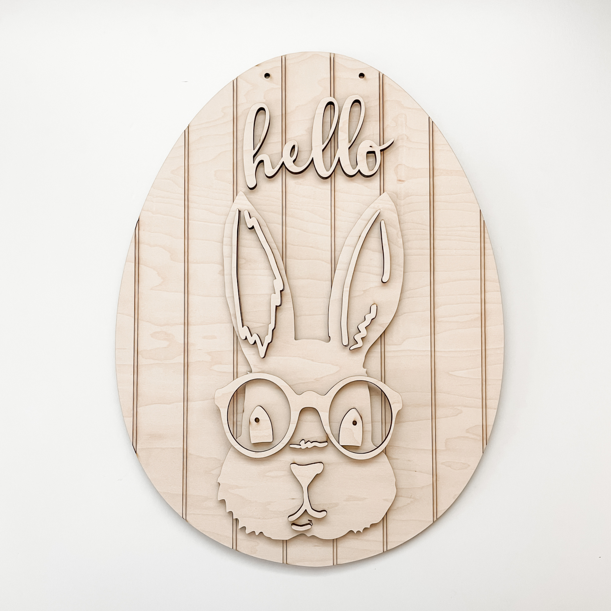 Hello Easter Bunny Door Hanger