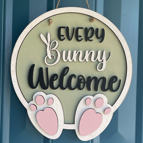 Easter/ Every Bunny Welcome Door Hanger