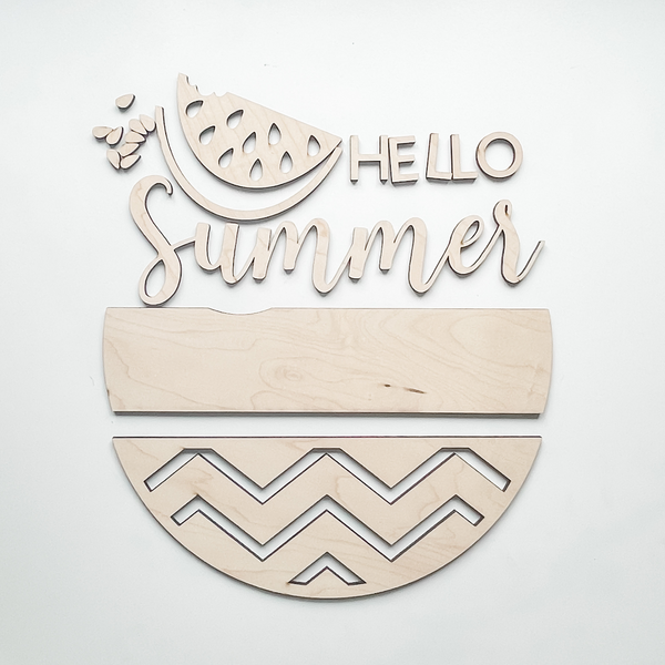 Hello Summer / Watermelon Door Hanger